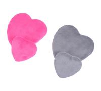 4pcs Heart Shape Cotton Facial Powder Puff for Mineral and Body Powder | Love Shaped Design, Smooths Narrow Areas Evenly, Saves Powder for Natural Looking Makeup Application