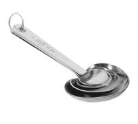 4pcs Heart Shaped Measuring Spoons with Engraved Markings | Large Head Design, Smooth Polished Finish, Easy Cleaning, Readable Scales for Coffee Lovers, Fruit, Salt and Recipe