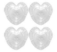 4pcs Heart Shaped Plastic Moulds for Strawberries and Long Fruits | Heart Design Fixing Holes, Smooth Finish, for School Gardening Projects and Table Decor