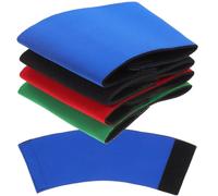 4pcs Heat Resistant Bottle Sleeve Neoprene Water Bottle Band for Cups | Anti-slip Reusable Wrap, Better Grip and No Finger Burns, Office Desk Use, Takeaway Drinks