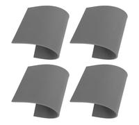 4pcs Heat Resistant Silicone Pad Replacement for Heat Press Machines | Non Slip Protective Cushion, Grey Silicone, Quick Swap Parts for Sublimation Pressing and Studio Workflow