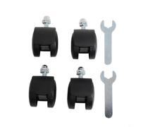 4PCS Heater Caster Wheels 40x30mm Plastic Replacement(Without brake)