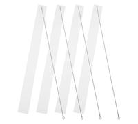 4pcs Heating Sealer Replacement Strip 250mm Aluminum for Packaging | Universal Compatibility, High Temperature Stability, Precision Control, White Finish, for Transport and Frequent Use