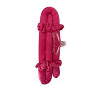 4pcs Heatless Curling Set - Satin Heatless Hair Curler 95cm Rod with Scrunchies and Clamp | No-Heat Hair Curlers, Overnight | Hair Styling Roller for Women, Damage-Free Curling (Fuchsia, 95cm)