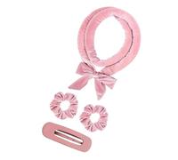 4PCS Heatless Fabric Hair Curlers Set Safe Overnight Curling Solution for Shining Hairstyle Portable Styling Accessories Heatless Curling Rod Set