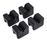 4pcs Heavy-Duty Black Rubber Jack Pads - Slotted Support Pads for Car Frame Rail Protection Compatible with Vehicle Stands Essential Automotive Lifting Accessories