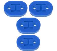 4Pcs Heavy Duty Car Exhaust Hanger Bushing 2 Holes Bracket Rubber Mount For Auto Muffler Tail Pipe Tail Exhaust Tips(Blue)