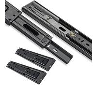 4pcs Heavy Duty Drawer Runners Ball Bearing Soft Close Drawer Hidden Desk Drawer Slide Out, Cold Rolled Sheet, Less Noise, Colored (Multicolor Colored)
