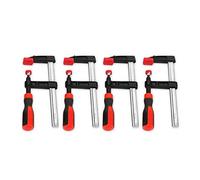 4PCS Heavy Duty F Clamps for Woodwork, Quick Release Bar Clips, Smooth Quick Slide