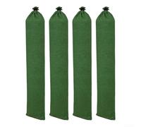 4Pcs Heavy Duty Flood Prevention Sandbags, Extra Thick Encrypted Canvas Water Blocking Barriers With Elastic Closure For Home Garden Door Window Protection, Load-Bearing Flood Control Bags(19*150cm)