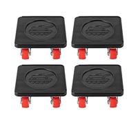 4pcs Heavy Duty Furniture Movers with 4-Wheel 360° Rotating Design - 400KG Capacity Square Moving Dolly Set for Sofa, Refrigerator, Appliance & Home Moving (Black)