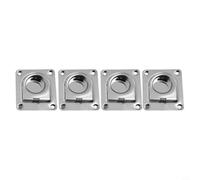 4pcs Heavy Duty Lashing Ring Stainless Steel Flush Mount D Ring For Van Warehouse Motorcycle Cargo Tie Downs for surface 56x66mm