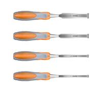 4Pcs Heavy Duty Professional Woodworking Carving Gouge Tool Bevel Gouge Multifunctional High Hardness Accessories High Carbon Steel