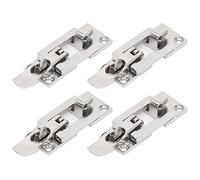 4Pcs Heavy Duty Rattle, Stainless Steel Door Lock, Mirror Finish Clamp with Brackets, Robust Portable Installation for Boats, Yachts, Lockers, Metal Hatches