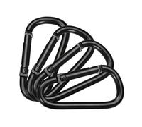4Pcs Heavy Duty Spring Snapping Hook Aluminum Alloys Snapping Small Mountaineering Buckles D Rings Clip Metal Hooks Mountaineering Buckle Clip Outdoor