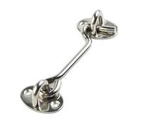 4pcs Heavy Duty Stainless Steel Door Catch with Eye Latch for Securely Holding Gates and Doors Open for Gardens and Garages for Wooden Doors,Windows(3inch)