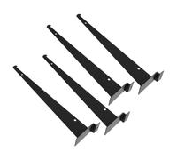 4pcs Heavy Duty Triangle Shelf Brackets for Wall Mounted Metal Shelves