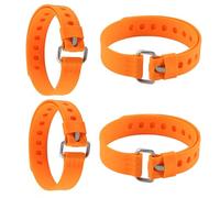 4PCS Heavy Duty Voile Straps 50cm, Adjustable Tie down Rubber Straps with Aluminum Buckle Quick Release Velcro Strap Alternative for Bikes, Ski, Cargo