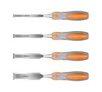 4Pcs Heavy Duty Woodworking Flat Gouge Woodworking Gouge Plane Carving Cutter Accessories Accuracy Wood Carving Set