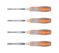 4Pcs Heavy Duty Woodworking Flat Gouge Woodworking Gouge Plane Carving Cutter Accessories Accuracy Wood Carving Set