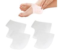 4PCS Heel Protectors Reusable & Washable Silicone Ankle Sleeve Gel Silicone Heel Protectors Gel Heel Cushion Pads Gel Heel Shields for Pain Relief Cracked Heels & Blister Prevention
