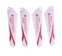4pcs Helicopter Toy Spare Fan Small RC for Remote Controlled Helicopters High Toughness ABS Flexible Not Easily Broken Versatility