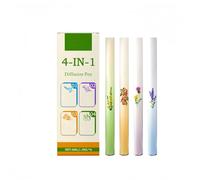 4PCS Her/bal Diffuser Pen, Mu/llein Leaf Extract for Lu/ngs, Lu/ng Cleanse & Breathing Improvement, Flavoured Essential Oil Pen for Sleep, Oral Freshness & Health, Multi-Purpose Well/ness In/haler