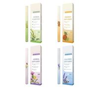 4PCS Herbal Diffuser Pen,2026 Upgraded Herbals Blend Diffuser Set for Sleep Support, Resting Relaxation and Oral Air Freshening,Natural Energy Boost,Portable Personal Air Freshener Stick