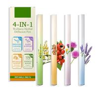 4PCS Herbal Diffuser Pen,Dual-Action Herbal Purifier Pens for Sleep Support, Natural Energy Boost and Quitting Bad Habit,Resting Relaxation and Oral Air Freshening