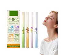 4Pcs Herbal Diffuser Pen, Portable Cloudy Diffuser Pen, Freshens Breath, Cleanses The Lungs, Improves Breathing, and Freshens The Air