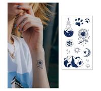 4Pcs Herbal Plant Semi-Permanent Waterproof Tattoo Sticker Simple Tattoo Butterfly Small Fresh Temporary Tattoo Tattoo Sticker Fake Tattoo