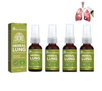 4pcs Herbal Spray Cleansing Lung - Powerful lung cleansing spray, Respinature Herbal Lung Cleanse Mist - Lung Exerciser for Healthier and Cleaner Lungs, improve breathe, Natural ingredients