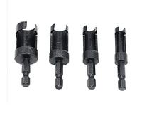 4pcs Hex/Round Shank Drill Bit Set Plug Wood Cutter Tool Woodworking Tenon for Counter Bored Holes Drill Bits Set