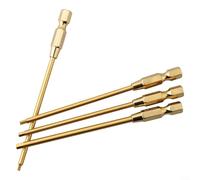 4PCS Hex Screwdriver Tools Set 1 5/2 0/2 5/3 0mm Metal Mini Hand Tools with Heavy Duty Tips for RC Model Use and 1/4 Inch Drive Drill Compatible