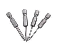 4pcs Hex Shank 50mm Cross Screwdriver Bits 4pcs 4 Pieces Hex Those bits fit for Electric Screwdrivers air Drills and so Forth If You Need More Sizes