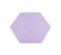 4Pcs Hexagon Felt Board Tile Bulletin Notice Cork Self Adhesive Pin Board Message Room Wall Decor Sticky Notes Photo Display for Photo DIY Memo Display(Purple 22x19cm)