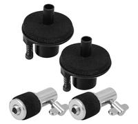4pcs Hi Hat Clutch and Cymbal Seat Holder for Drum Kit | Zinc Alloy and Felt Parts, Quick Release Design, Live Performance and Studio Rehearsal Use