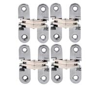 4PCS Hidden Hinges for Cabinet Doors Zinc Alloy 0-180 Degree Concealed Hinges Easy Installation for Furniture Kitchen