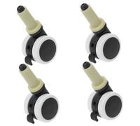 4pcs High Chair Replacement Wheels Plastic Swivel Caster Set | Easy Installation, Universal Design, Easy Movement and Turning, for Baby Dining Chair Use Random Color