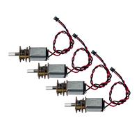 4PCS High Efficiency DC3V-6V Miniature Gear Motor Robust Metal Construction Reduction Motor For Robot Craft Toy High Torque Miniature
