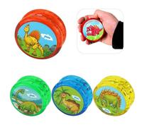 4Pcs High Speed Light Up Dinosaur Design Yo-Yo for Kids - Automatic Return, Great for Beginners and Ideal for Fun Tricks and Family Activities - 5.5cm