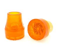 4pcs High Visibility Orange Z-Type 25mm (1") Rubber Ferrules End Caps Tips for Walking Stick Crutches by Lifeswonderful®