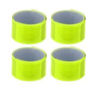 4Pcs High Visibility Reflective Wristbands Ankle Bands Armbands Gears for Running, Dog Walking, Night Activities Reflective Armbands for Night Walking Running Wristbands Elastic Gears