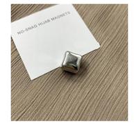 4Pcs Hijab Magnet Brooch Metal Plating Magnetic Scarf Clips No Hole Pin Shawl Buckle Brooches For Women(Metal Sliver)