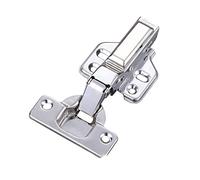 4pcs Hinges, Stainless Steel, Cabinet Hinges, Hydraulic Damping Hinges, Concealed Hinges, Soft-close Hinges, for Bookcases and Closets -Embed