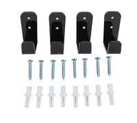 4Pcs Hockey Stick Display Holder, Wall Storage Hockey Stick Rack Black Versatile Acrylic Hockey Stick Display Hanger Ice Hockey Stick Bracket for Home Office Storage Organizer Gifts