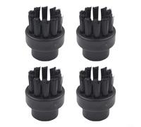 4pcs Home Kitchen Cleaning Brushes For Dupray Steam Cleaner, Wire Brush Nozzles For Effective Dirt Removal In Narrow Slots, Drains, And Window Screens(black brush)