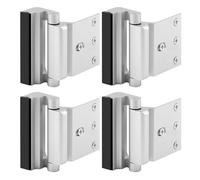 4PCS Home Security Door Lock, Door Reinforcement Locks, Safety Door Bolt High-Strength Construction Finish Frame Locks for Inward Swinging Door Latch (SL)