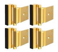 4PCS Home Security Door Lock, Door Reinforcement Locks, Safety Door Bolt High-Strength Construction Finish Frame Locks for Inward Swinging Door Latch (GD)