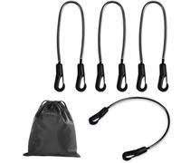 4PCS Horse Blanket Straps Double Hook Clips Adjustable Leg Fasteners Elastic Replacement Accessories PVC Horse Blanket Tension Straps